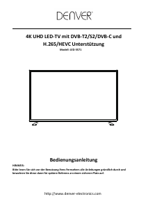 Bedienungsanleitung Denver LED-5571 LED fernseher