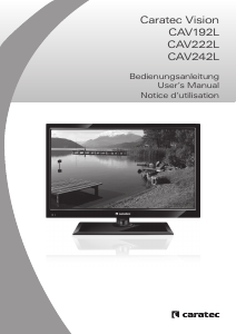 Manual Caratec CAV222L LED Television