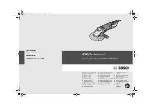 Návod Bosch GWS 22-180 LVI Professional Uhlová brúska