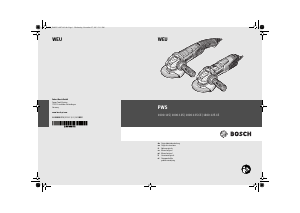 Manual de uso Bosch PWS 1000-125 Amoladora angular