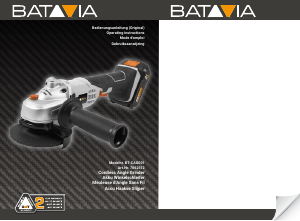Manual Batavia BT-CAG001 Angle Grinder
