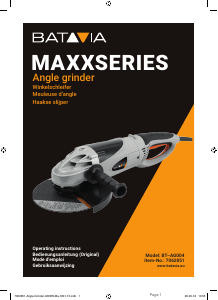 Manual Batavia BT–AG004 Angle Grinder