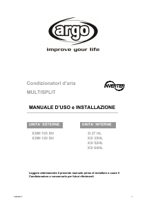 Manuale Argo 3I 27 HL Condizionatore d’aria