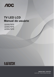 Manual AOC LE43U7970 Televisor LCD