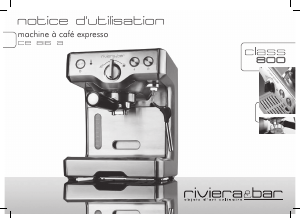 Mode d’emploi Riviera and Bar CE 816 A Machine à expresso