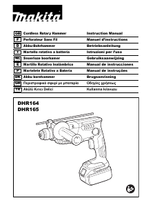 Manual de uso Makita DHR164 Martillo perforador