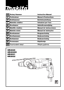Manual de uso Makita HR2020X Martillo perforador