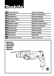Manual Makita HR2441 Martelo perfurador