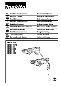 Manual Makita HR2641 Martelo perfurador