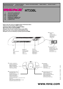 Návod Renz HT330L Laminátor