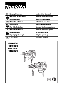Manual de uso Makita HR4003C Martillo perforador