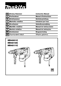 Manual de uso Makita HR4011C Martillo perforador