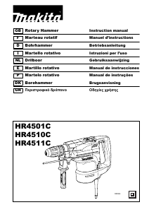 Manual de uso Makita HR4501C Martillo perforador