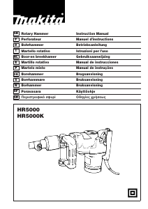 Manuale Makita HR5000K Martello perforatore