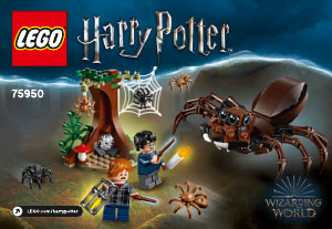 Bruksanvisning Lego set 75950 Harry Potter Aragogs håla