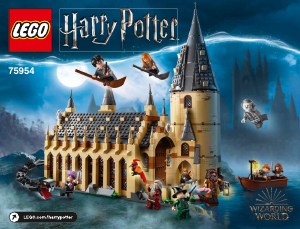Manual Lego set 75954 Harry Potter Sala mare Hogwarts