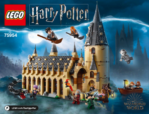 Manual Lego set 75954 Harry Potter Hogwarts great hall