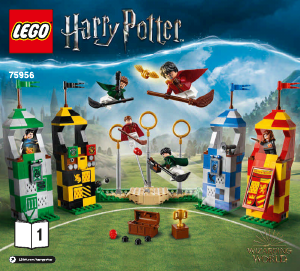 Manual Lego set 75956 Harry Potter Quidditch match