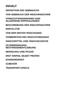 Bedienungsanleitung Privileg PAWF 2526 Waschmaschine