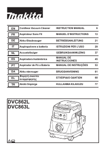 Bedienungsanleitung Makita DVC863L Staubsauger