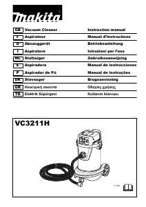 Manuale Makita VC3211H Aspirapolvere