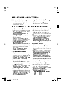 Bedienungsanleitung Privileg PAWF 3766A Waschmaschine