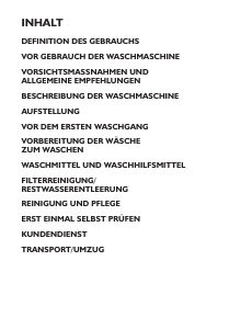 Bedienungsanleitung Privileg PAWT 2516 Waschmaschine