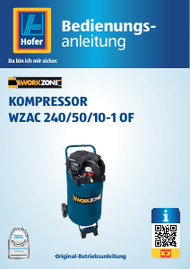 Bedienungsanleitung Workzone WZAc 240/50/10-1 OF Kompressor