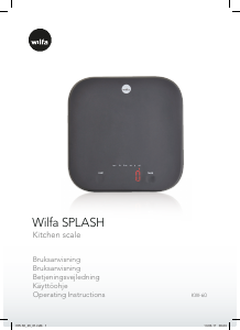 Handleiding Wilfa KW-60 Splash Keukenweegschaal