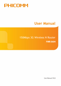 Manual Phicomm FMR-3604 Router