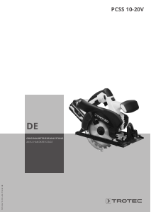 Bedienungsanleitung Trotec PCSS 10-20V Kreissäge
