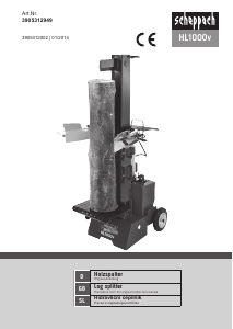 Manual Scheppach HL1000v Wood Splitter