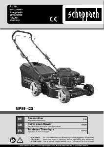 Manual Scheppach MP99-42S Lawn Mower