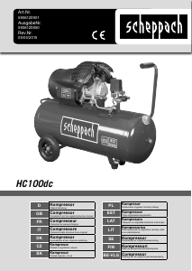 Manual Scheppach HC100dc Compressor