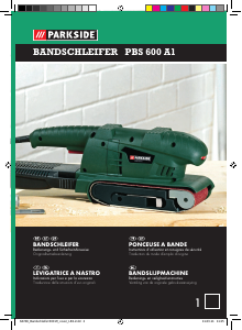 Handleiding Parkside PBS 600 A1 Bandschuurmachine