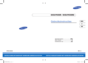 Bruksanvisning Samsung DCB-P850R Digitalmottagare