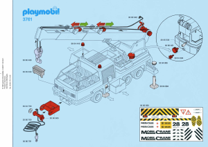 Instrukcja Playmobil set 3761 Construction Mobilny żuraw