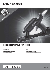 Bedienungsanleitung Parkside IAN 113366 Klebepistole
