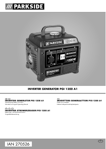 Handleiding Parkside PGI 1200 A1 Generator