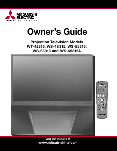 Bruksanvisning Mitsubishi WS-48315 TV