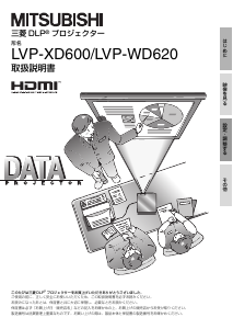 説明書 Mitsubishi LVP-WD620 プロジェクター