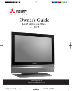 Bruksanvisning Mitsubishi LT-3050 LCD TV