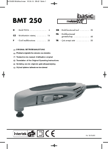 Kullanım kılavuzu Meister BMT 250 Çoklu alet