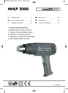 Bruksanvisning Meister MHLP 2000 Varmluftpistol