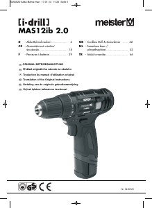 Handleiding Meister MAS12ib 2.0 Schroef-boormachine