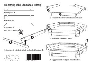 Bruksanvisning JABO 3336 Sandlåda