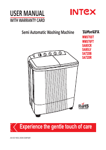 Manual Intex SA80CR TurboSpa Washing Machine