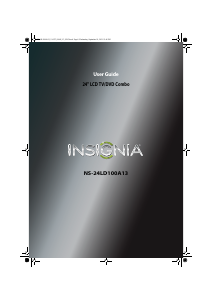 Handleiding Insignia NS-24LD100A13 LCD televisie