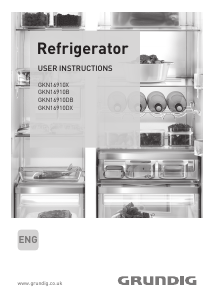 Bruksanvisning Grundig GKN 16910 B Kyl-frys
