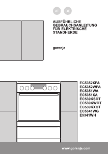Bedienungsanleitung Gorenje E5341WH Herd